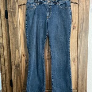 Boot Cut Jeans with Indigo Fading
